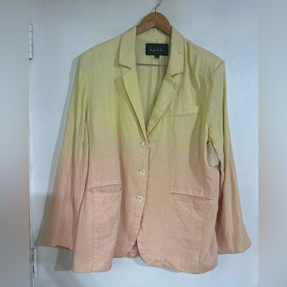 Nicole Miller, Collection blazer One 100% linen size, L oversize NWT - Picture 5 of 10